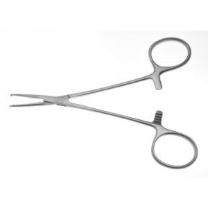 モスキート止血鉗子 12.5cm 有鈎・直型 スリム