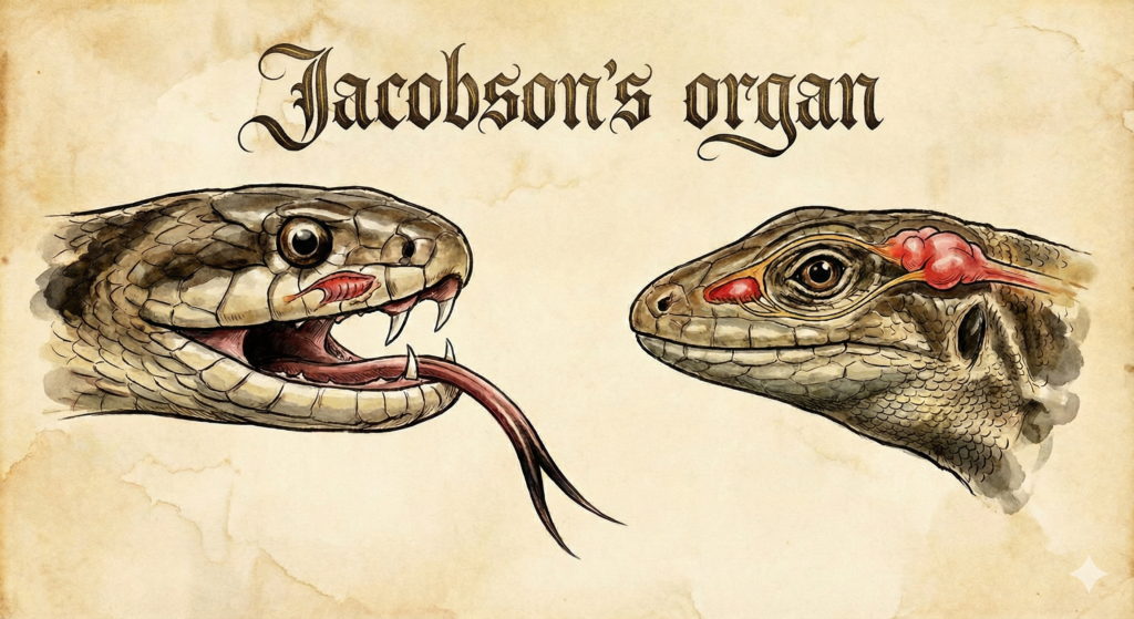 【解剖】ヘビ・トカゲのヤコブソン器官(鋤鼻器)