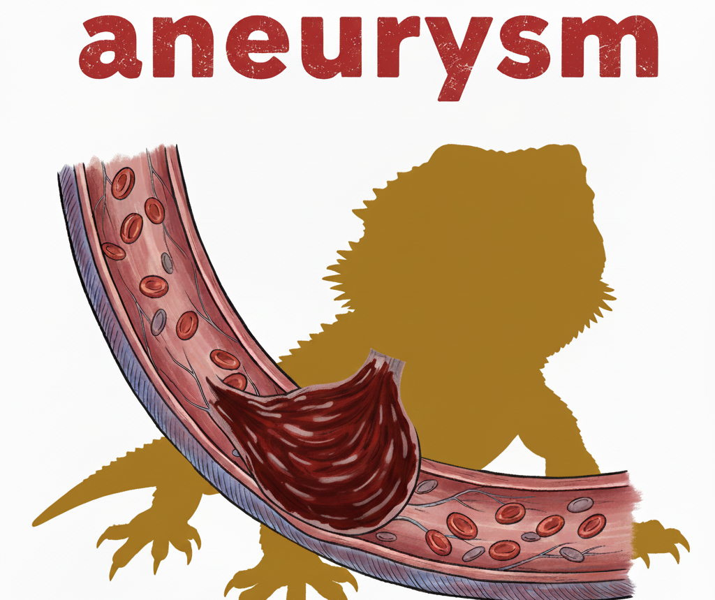【病気】フトアゴヒゲトカゲの動脈瘤