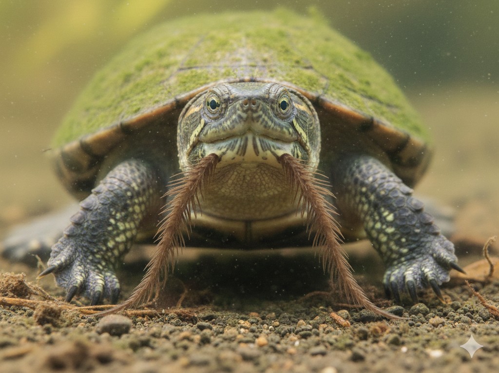 【解剖】水ガメの下顎の突起(センサー)