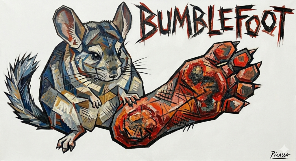 【病気】チンチラの潰瘍性足底皮膚炎(バンブルフット)