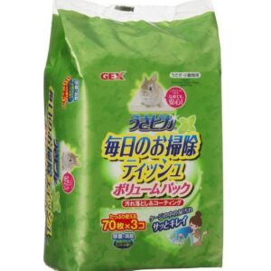 【ジェックス】トップブリーダーのうさピカ 毎日のお掃除ティッシュ ボリュームパック 3個入