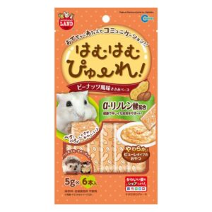 【マルカン】はむはむぴゅーれ ピーナッツ風味ささみペース 30g(5g×6本入)