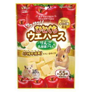 【マルカン】サクサク！ひとくちウエハース りんご 乳酸菌プラス 85g